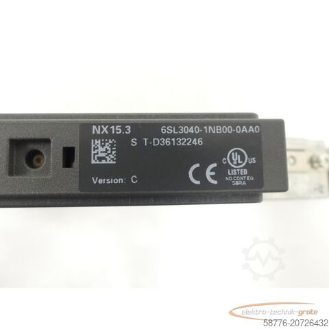 Component Siemens 6SL3040-1NB00-0AA0 Numeric Contr. Extension NX15.3 SN T-D36132246