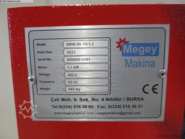 Rolls bending machine - 3 Rolls MEGEY MRM 90-10/3.3