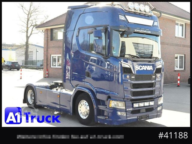Standard tractor unit SCANIA S 500, SZM ,2 Kreis Hydraulik, Alu, Leder,  Retarder