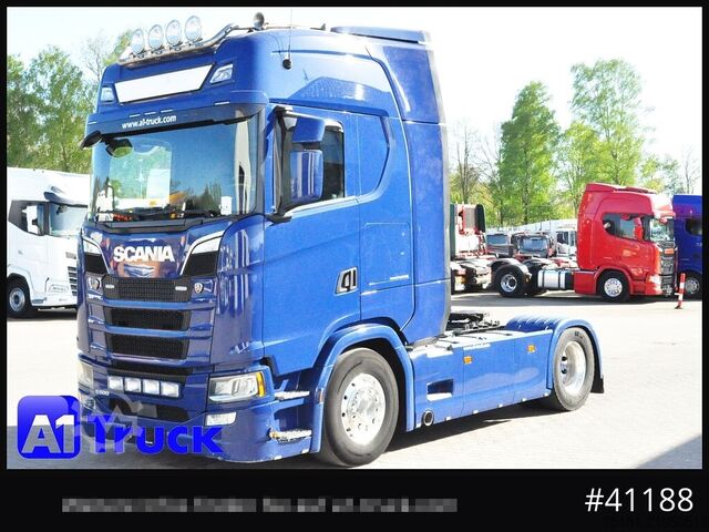 Standard tractor unit SCANIA S 500, SZM ,2 Kreis Hydraulik, Alu, Leder,  Retarder