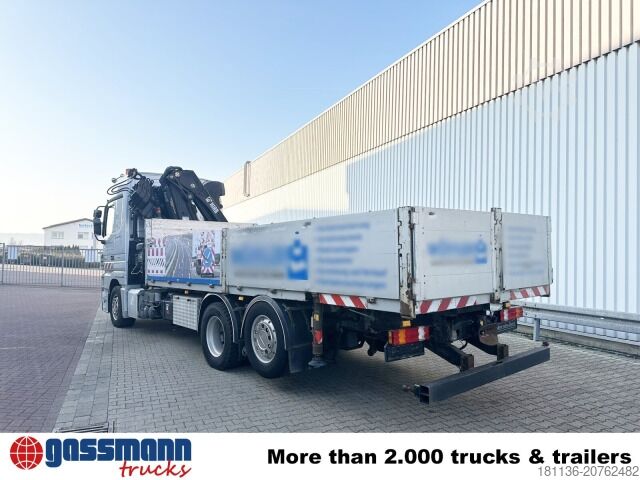 LKW mit Pritsche (offen) Mercedes-Benz Actros 2546 L 6x2, Hiab Kran  244 E - 6 Hiduo,