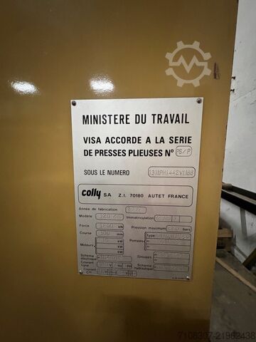 Press brake COLLY 320 / 6