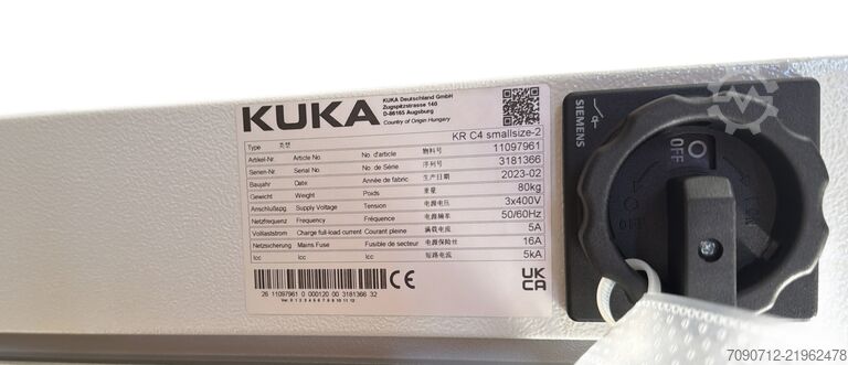 Industrial robot KUKA KRC4 KR10 R1100-2 / FLR Refurbished