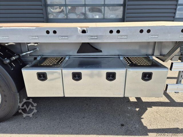 Flatbed semitrailers Lecitrailer PLATEAU TWISTLOCKS EXTENSIBLE