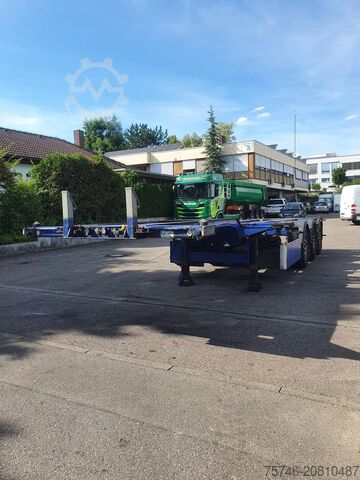 Containertransport M&V Euro 902 KS *High Cube Containerchassis auszieh...