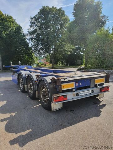 Containertransport M&V Euro 902 KS *High Cube Containerchassis auszieh...