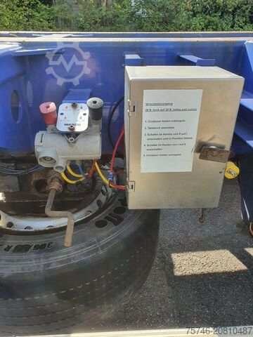 Containertransport M&V Euro 902 KS *High Cube Containerchassis auszieh...