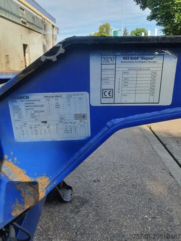 Containertransport M&V Euro 902 KS *High Cube Containerchassis auszieh...