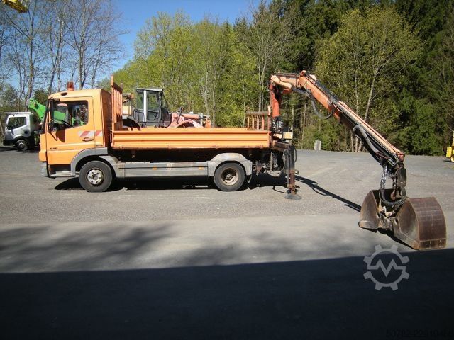 Tipper van MERCEDES-BENZ MB 918 mit Terex TLC 65.2