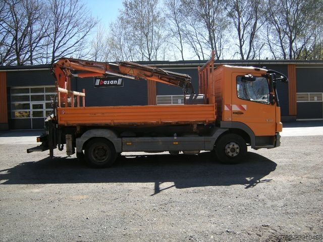 Tipper van MERCEDES-BENZ MB 918 mit Terex TLC 65.2