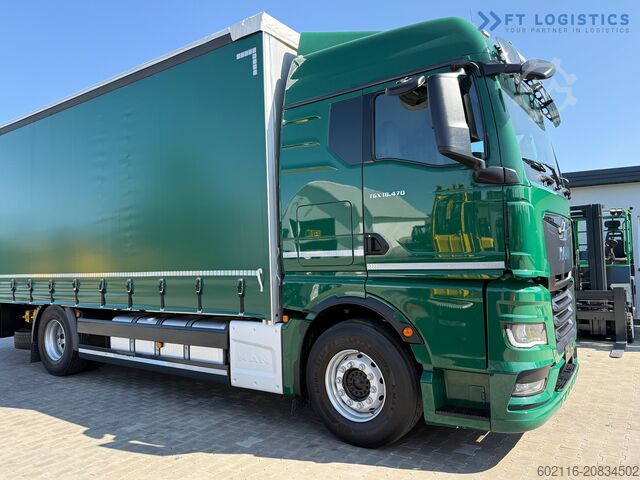 LKW mit Plane MAN 18.470 / 19 PALLETS / NEW MODEL