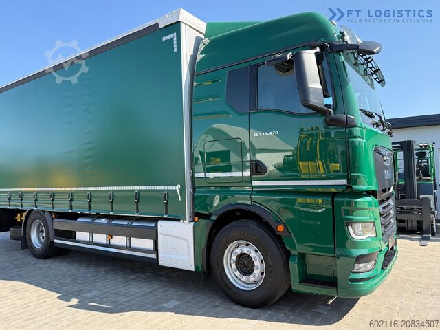 LKW mit Plane MAN 18.470 / 19 PALLETS / NEW MODEL
