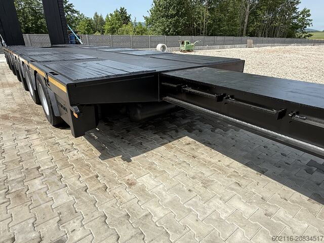 Tieflader-Sattelauflieger zum Transport von Baumaschinen FAYMONVILLE FAYMONVILLE STZ-6WAU – 6 AXLES – 92.2GVW