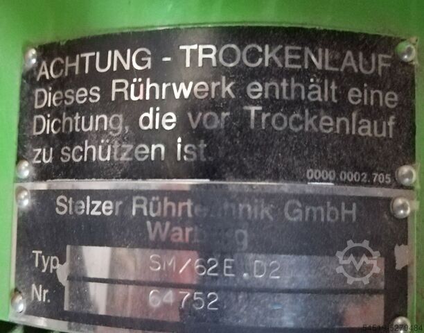 Propellerrührwerk Rührwerk Erwin Stelzer Warburg SM/62E.D2