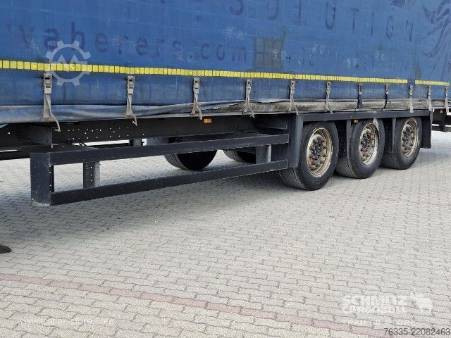 Open semitrailer with tarp Schmitz Cargobull Curtainsider Mega