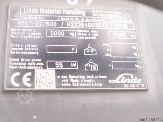 LPG Forklifts Linde H50T EVO / 600
