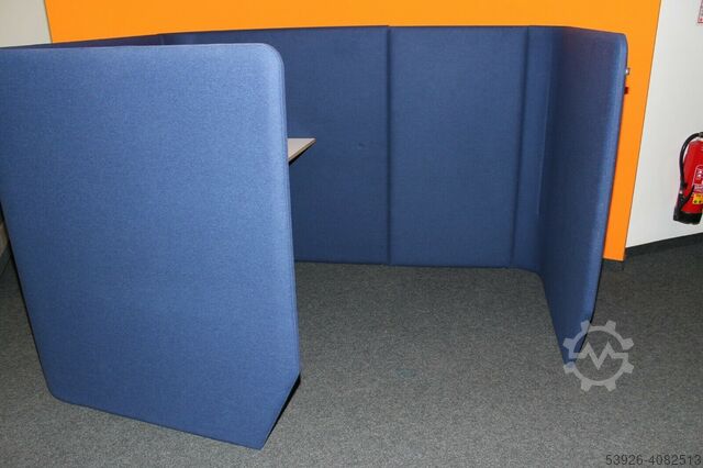 Kopierer-Welt - office island BUZZISPACE Buzziville blau Design Büromöbel
