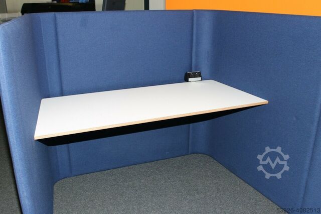 Kopierer-Welt - office island BUZZISPACE Buzziville blau Design Büromöbel