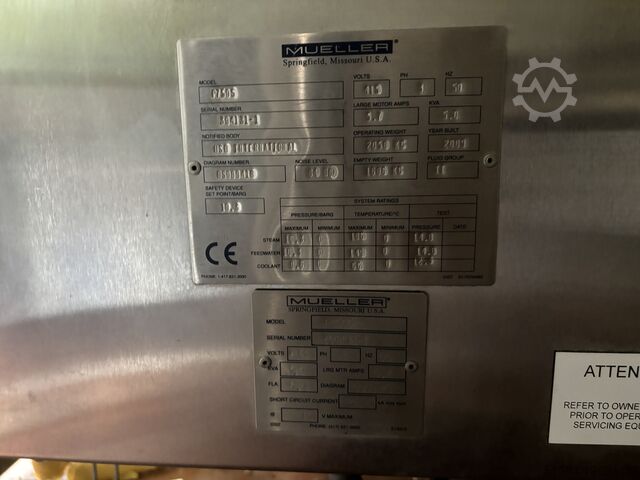 Pure steam generator Mueller P7505