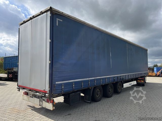 Open semitrailer with tarp KRONE SD P / MEGA