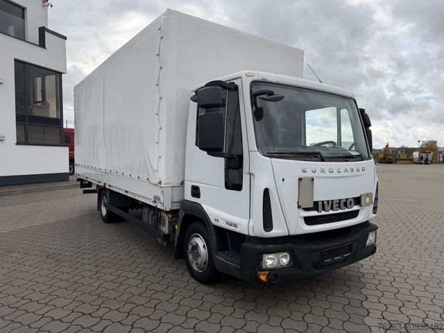 Curtain sider van IVECO 75 E 180 4x2 LBW