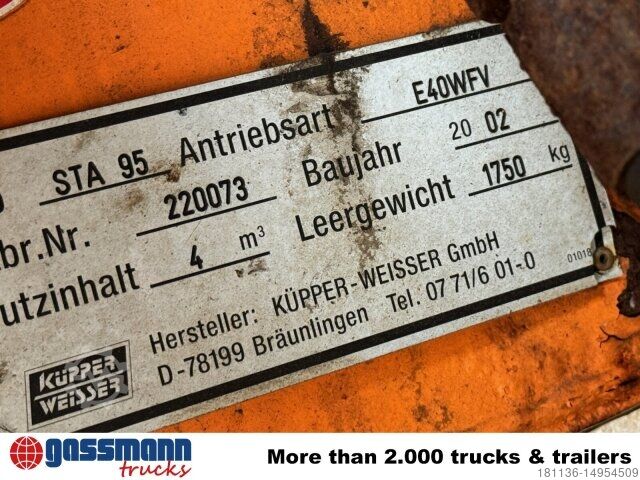 Landmaschine Küpper-Weisser STA 95 Salzstreuer, ca. 4m³