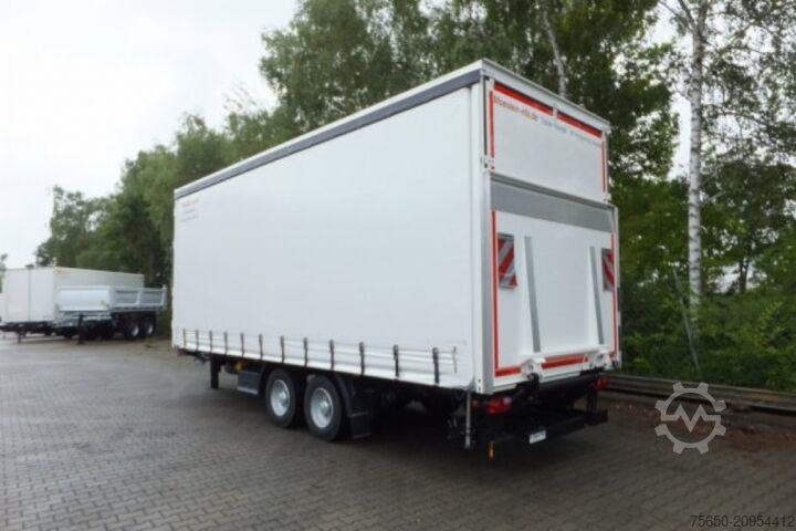 Open trailer with tarp Möslein TPS 11 DL 7,30  neuer Planenanhänger, Ladebordwand + Durchladbar