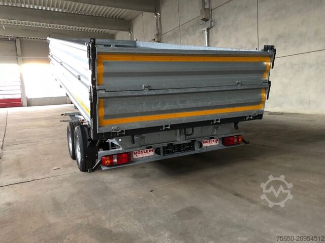 Tipper trailer Möslein TTD11- BA Verzinkt  neuer Tandem Kipper Tieflader + Aufsatz