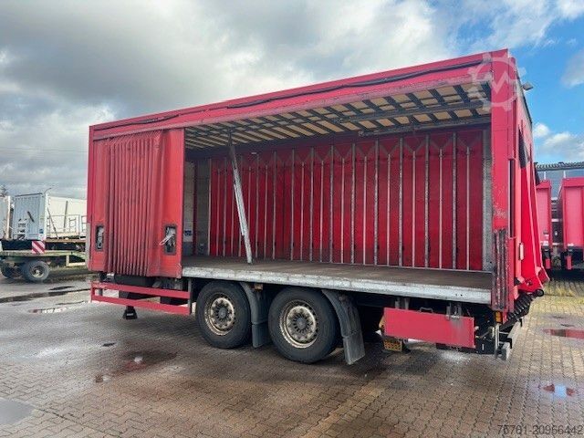 Open trailer with tarp SPIER ZGL 290 Hochgekuppelt