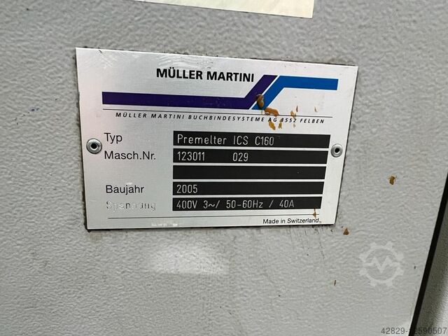 Multiple clamp perfect binder gatherer MÜLLER MARTINI Corona C 12-22