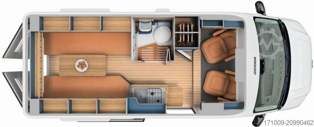 Campervan HYMER/ERIBA Eriba Car 602 Winter+Chassis Paket Schlafdach