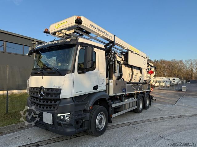 Vacuum tank truck MERCEDES-BENZ AROCS 2548 L 6x4 / KROLL Wasserrückgewinner WRS1