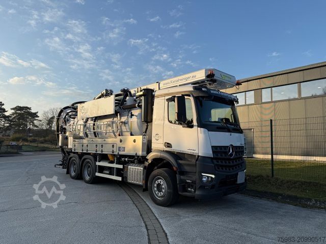 Vacuum tank truck MERCEDES-BENZ AROCS 2548 L 6x4 / KROLL Wasserrückgewinner WRS1