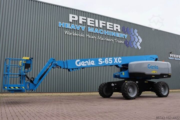 Telescopic boom lift Genie S65XC Valid inspection, *Guarantee! Diesel, 4x4 Dr