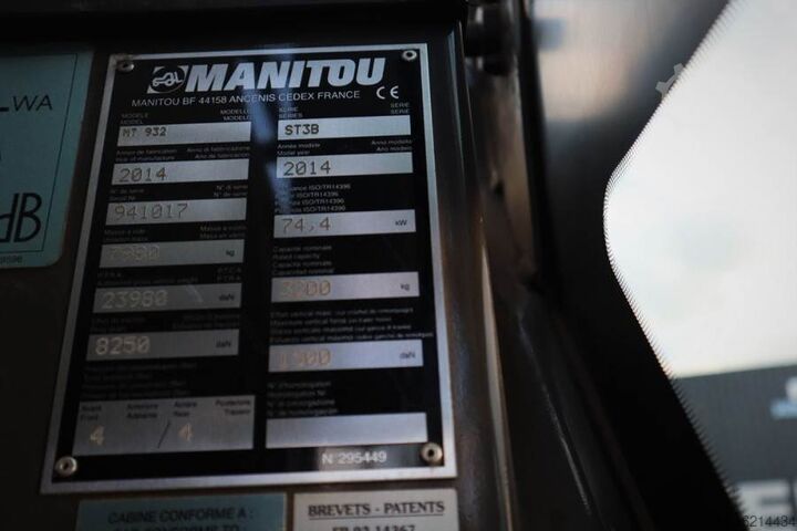 Telehandler Manitou MT932 Valid inspection, *Guarantee! Diesel, 4x4x4