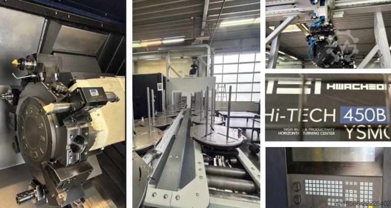 CNC-Dreh- und Fräszentrum Hwacheon Hi-TECH 450BL YSMC  Automatisierung