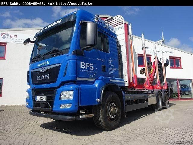 Logging truck MAN TGS 26.510 6x4 H-4BL NEU ZF Getriebe + NEU Kuppl