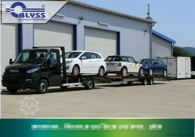 Autotransportwagen IVECO Daily Autotransport-Zug  mit Anhänger 3 PKW