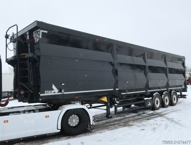 Kipper Auflieger Stas S300CX Ferrostar Steel 86m³ 2x Liftachse