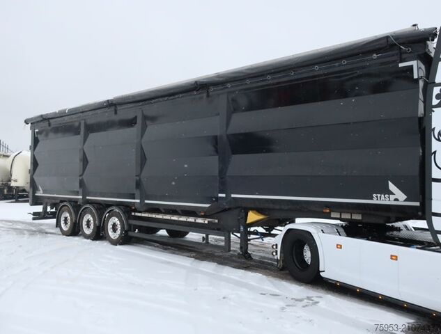 Kipper Auflieger Stas S300CX Ferrostar Steel 86m³ 2x Liftachse