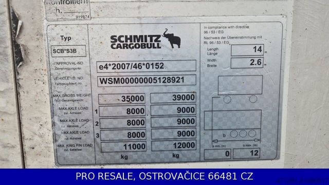 Kühlauflieger SCHMITZ CARGOBULL SKO 24/L - 13.4 FP60 + VECTOR 1550 + LIFTACHSE