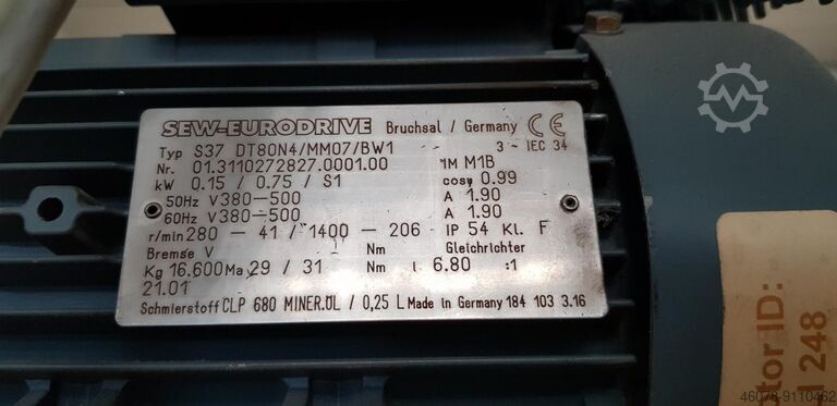 Ascending conveyor belt conveyor belt conveyor Lippert GF 7000-650-500