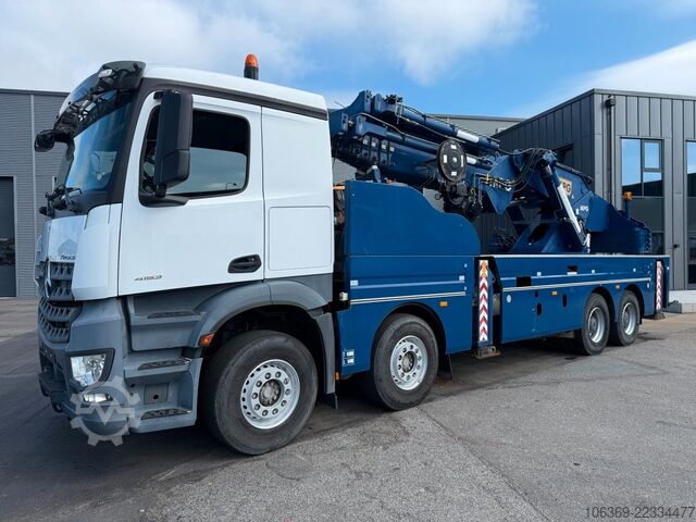 Truck mounted crane MERCEDES-BENZ Arocs 4153 8x4 Crane / Grua MPG 220 TM7 Winch