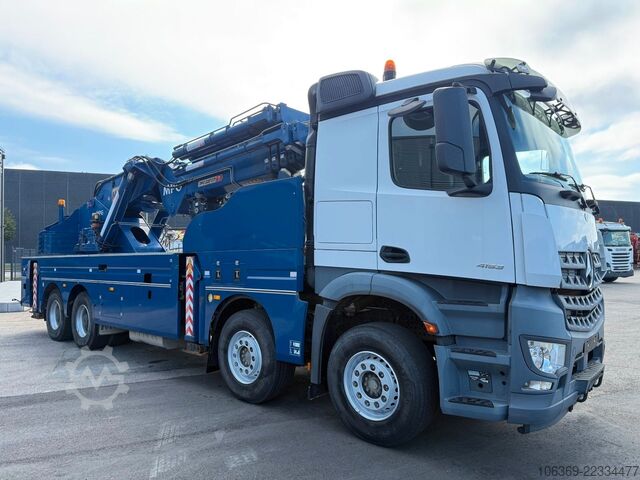 Truck mounted crane MERCEDES-BENZ Arocs 4153 8x4 Crane / Grua MPG 220 TM7 Winch