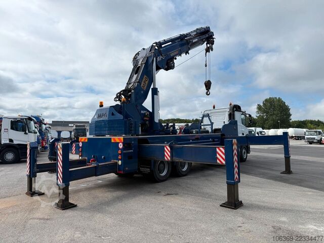 Truck mounted crane MERCEDES-BENZ Arocs 4153 8x4 Crane / Grua MPG 220 TM7 Winch
