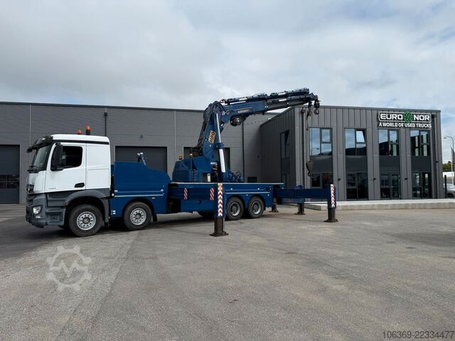Truck mounted crane MERCEDES-BENZ Arocs 4153 8x4 Crane / Grua MPG 220 TM7 Winch
