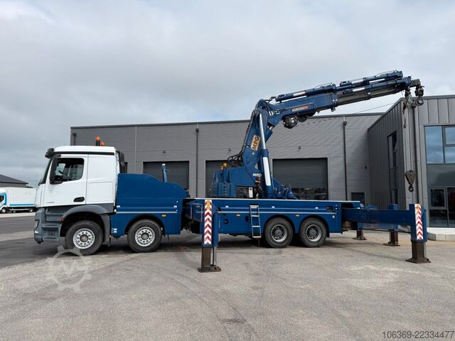 Truck mounted crane MERCEDES-BENZ Arocs 4153 8x4 Crane / Grua MPG 220 TM7 Winch