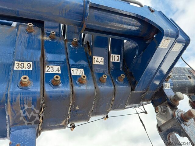 Truck mounted crane MERCEDES-BENZ Arocs 4153 8x4 Crane / Grua MPG 220 TM7 Winch