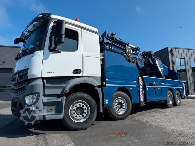 Truck mounted crane MERCEDES-BENZ Arocs 4153 8x4 Crane / Grua MPG 220 TM7 Winch