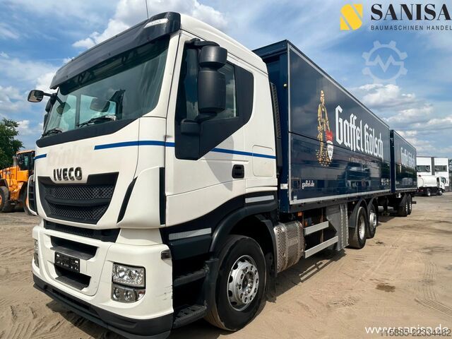 Beverage truck Iveco Starlis AS260S42/2x LBW/Schwenkwand/Boese Anhäng